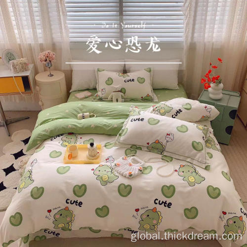 Small Fresh Cotton printed four-piece set